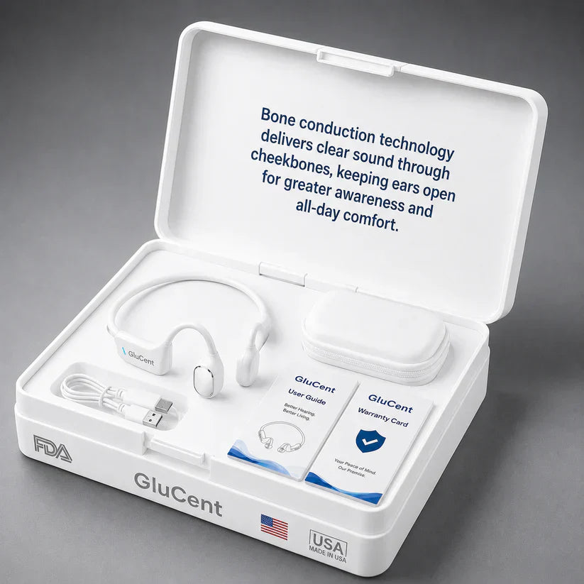 🌎Ends Today: 83% OFF!⏰🏆GluCent® Bone Conduction Smart Hearing Headphones (Mayo Clinic Recommended)