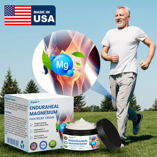 Pryxo™ EnduraHeal Magnesium Schmerzlinderungscreme (Behandelt Arthritis, Neuropathie, Rheuma, Sportverletzungen & Mehr)